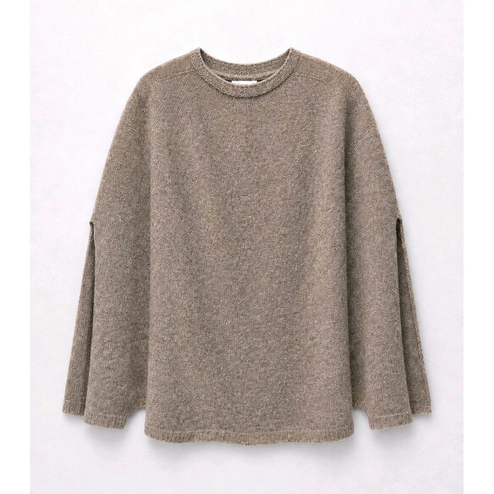 Italy in Cashmere Brown 100% Cashmere Sweater Shawl